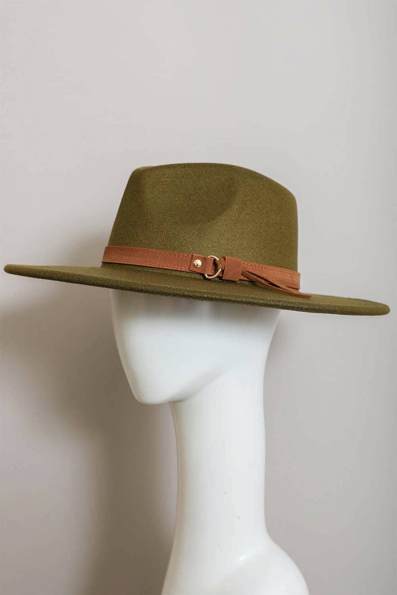 Leto Accessories - Flat Brim Buckle Hat