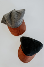 Wool and Suede Baseball Cap